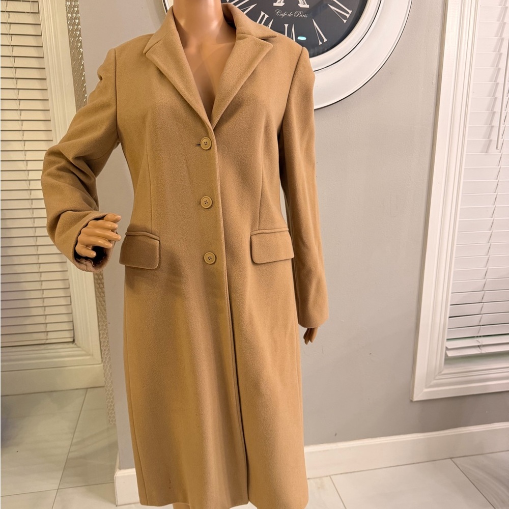 Elegant Tan Women's wool Coat